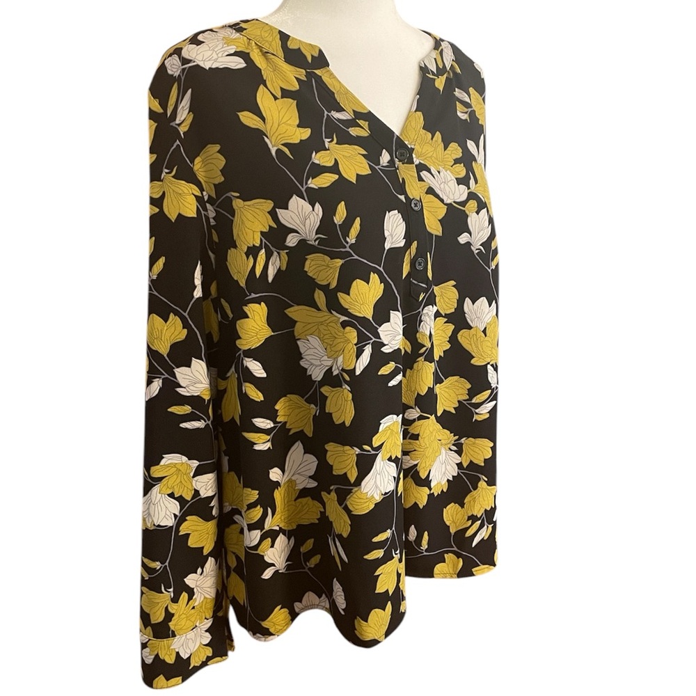 Denim & Co. Floral Blouse - Women’s Sz XL